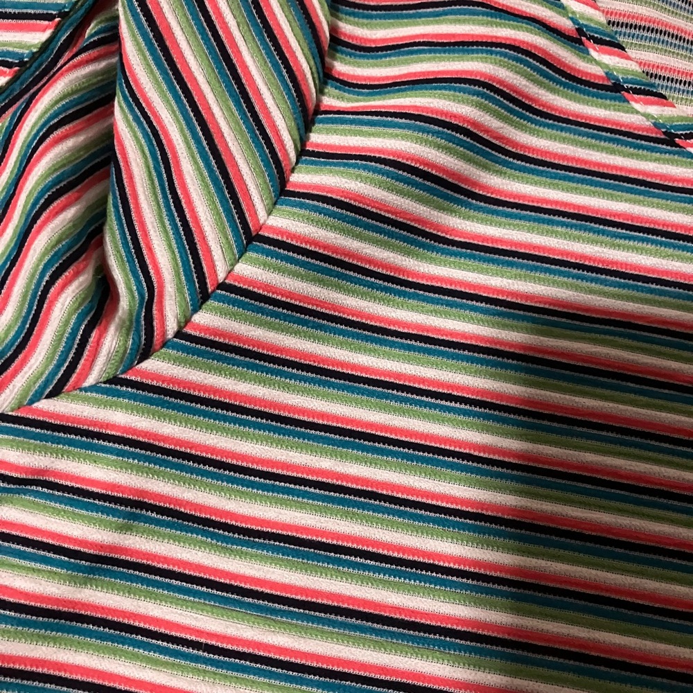 Ruby Rd. Colorful Striped Short Sleeve Top - Picture 2 of 11